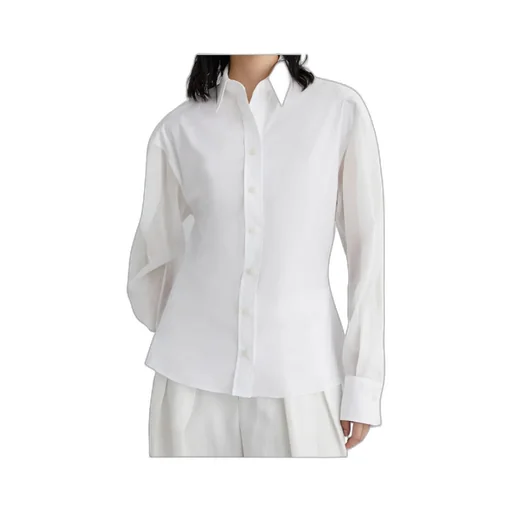 Semi-Sheer Long-Sleeved Shirt