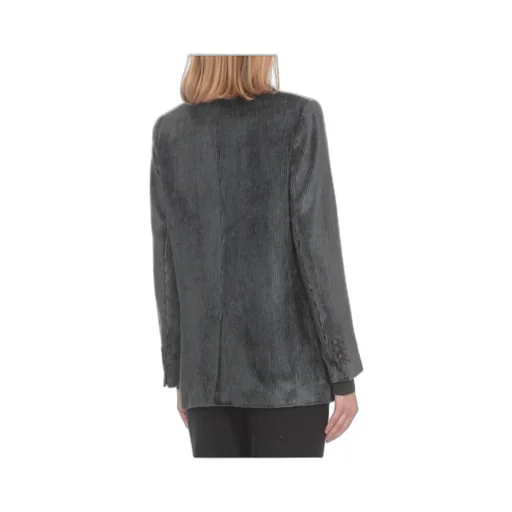 Velvet-Corduroy Double-Breasted Blazer