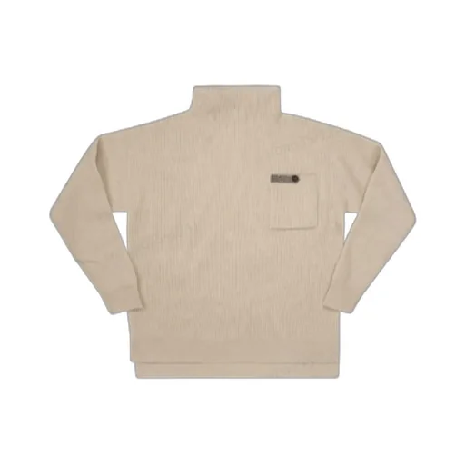 Mock-Neck Ribbed-Knitted Jumper