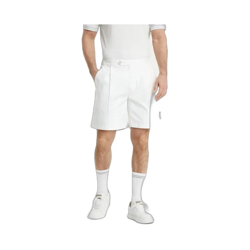 Logo-Appliqué Knee-Length Tailored Shorts