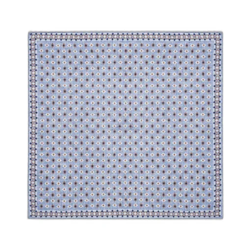 Geometric-Print Silk Handkerchief