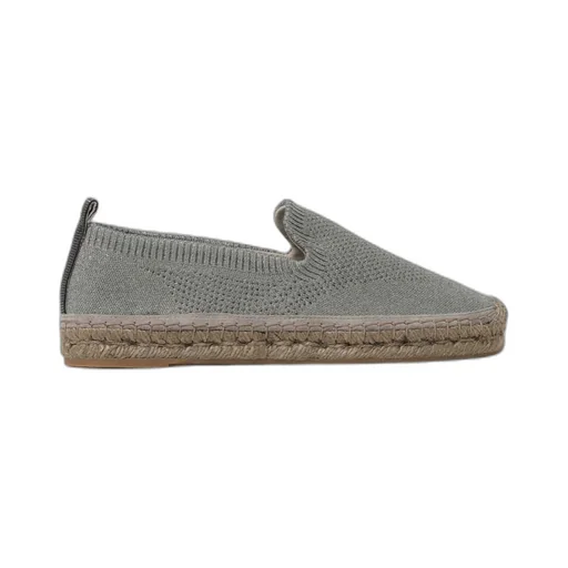 Lamé Knitted Espadrilles