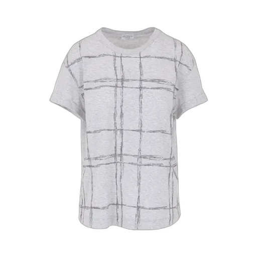 Checkered Short-Sleeved T-Shirt