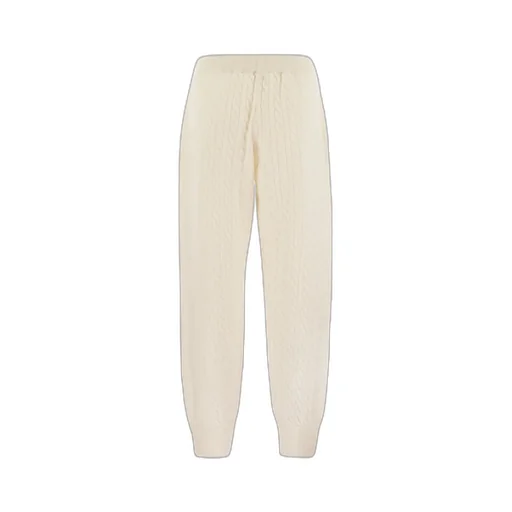 Cable-Knit Straight Leg Trousers