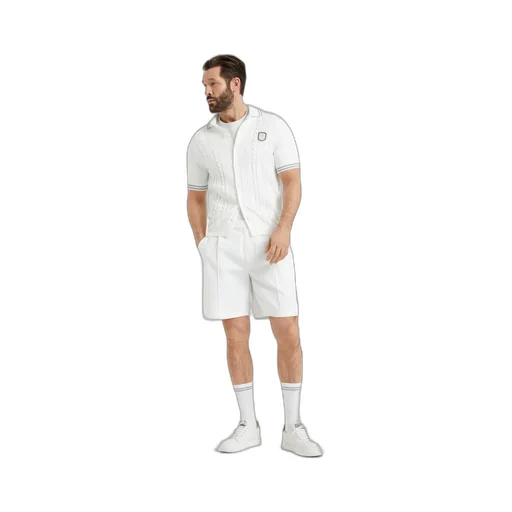 Logo-Appliqué Knee-Length Tailored Shorts