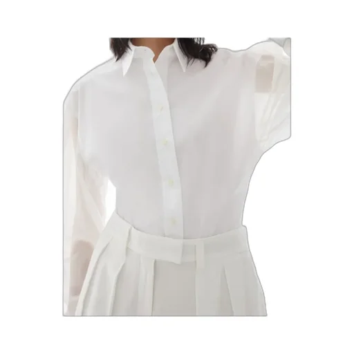 Semi-Sheer Long-Sleeved Shirt