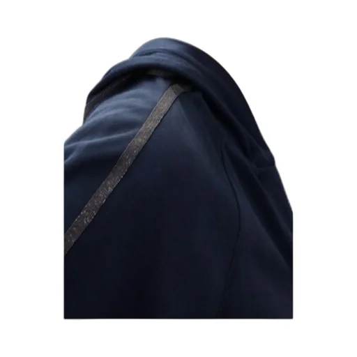 Trim Embellished Zipped Hoodie