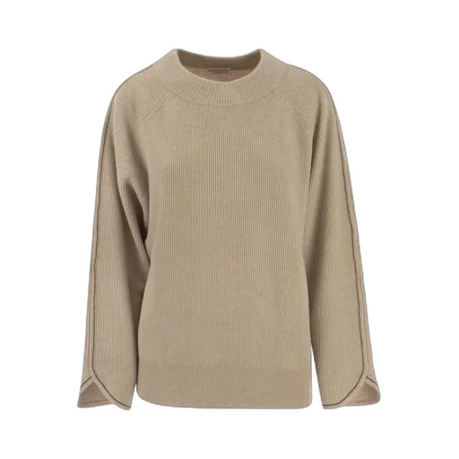 Ribbed Roundneck Knitted Jumper