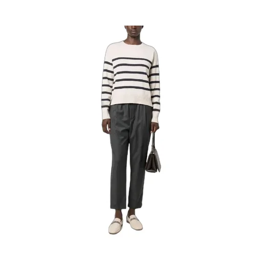 Striped Crew-Neck Cashmere Jumper