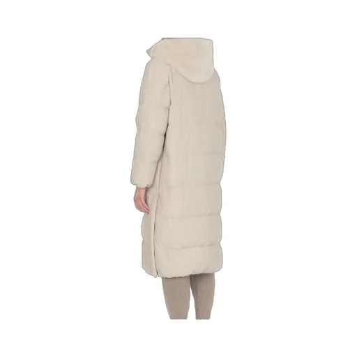 High-Neck Hooded Coat