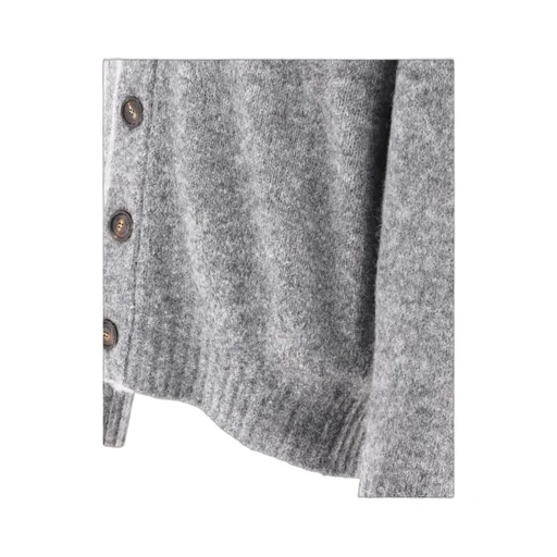 Buttoned Knitted Cardigan