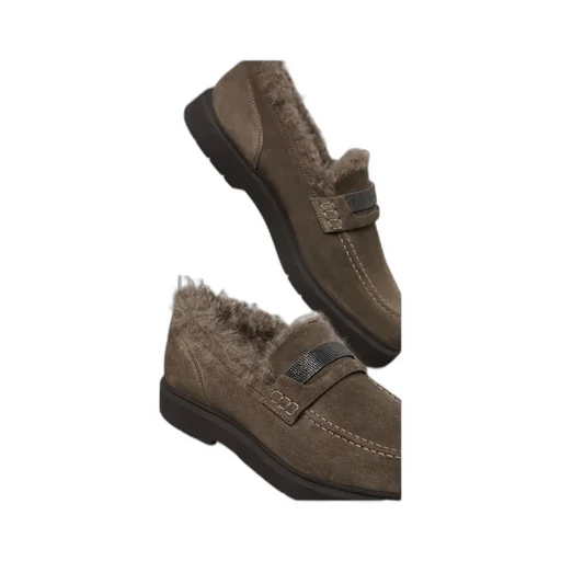 Monile Round Toe Loafers