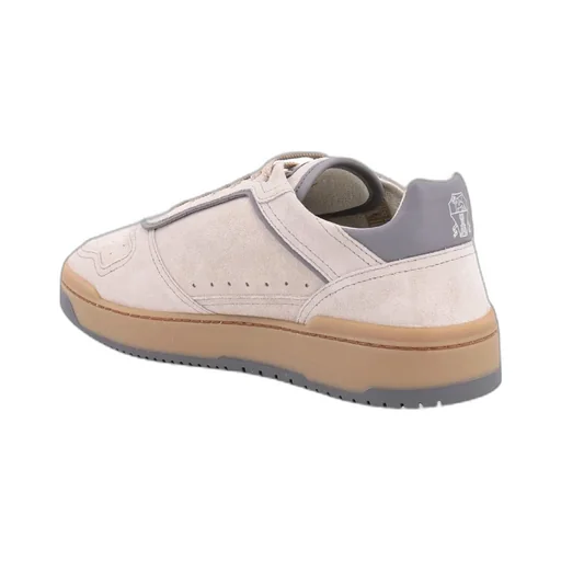 Logo-Patch Suede Sneakers