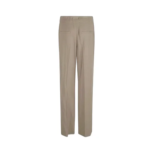 Fluid Wool Straight Leg Trousers