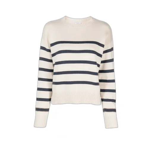 Striped Crew-Neck Cashmere Jumper