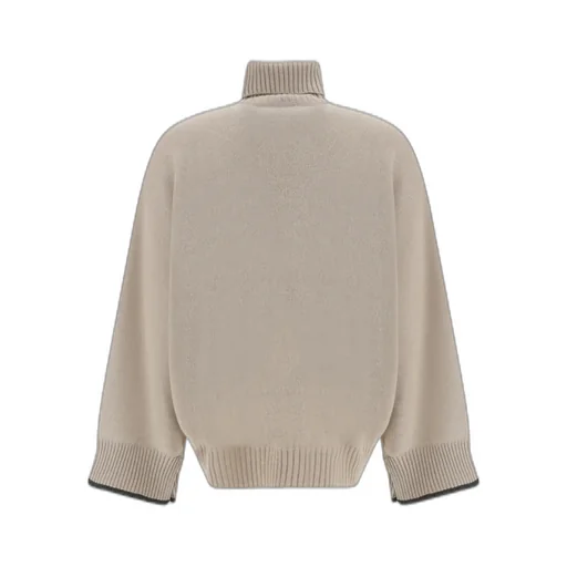 High-Neck Knitted Sweater