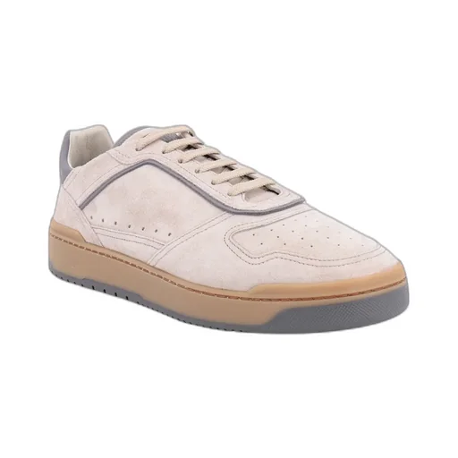 Logo-Patch Suede Sneakers