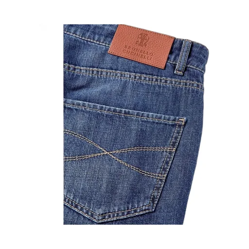 Logo Patch Straight-Leg Jeans