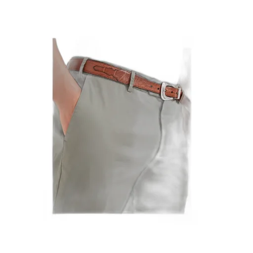 Belt-Looped Tapered-Leg Trousers