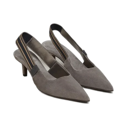 70Mm Pointed Suede Pumps