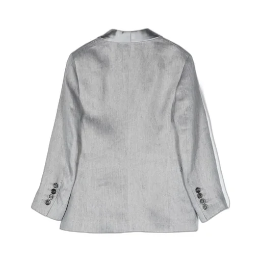 Single-Breasted Linen Blazer