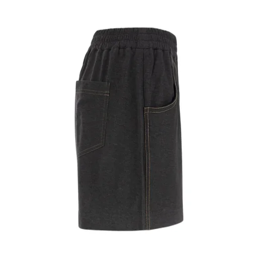 Straight-Leg Cotton Shorts