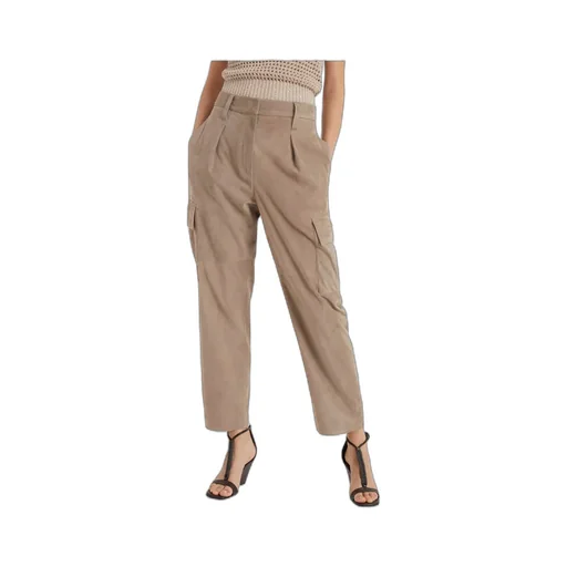 High-Waist Straight-Leg Trousers