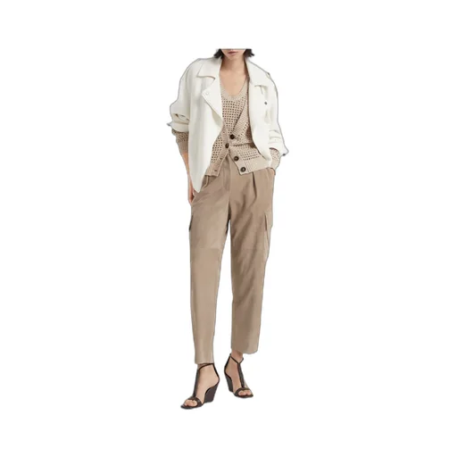 High-Waist Straight-Leg Trousers