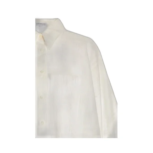 Semi-Sheer Straight Hem Shirt
