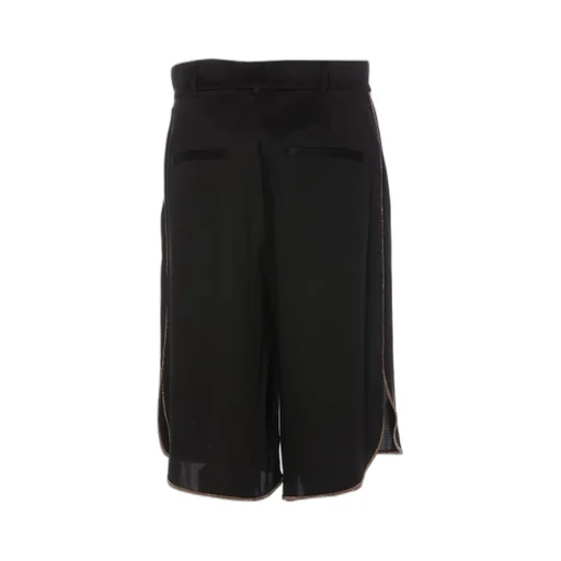 Knee-Length Satin Shorts