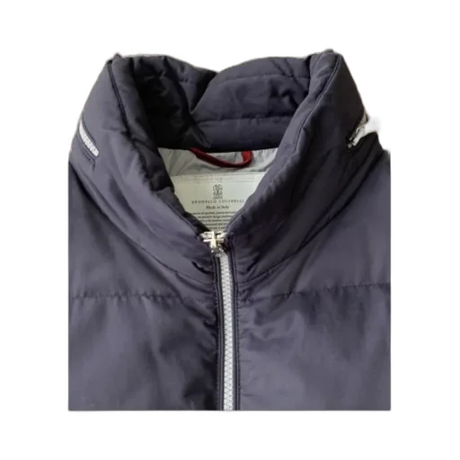 Standing Collar Logo Cotton Suit