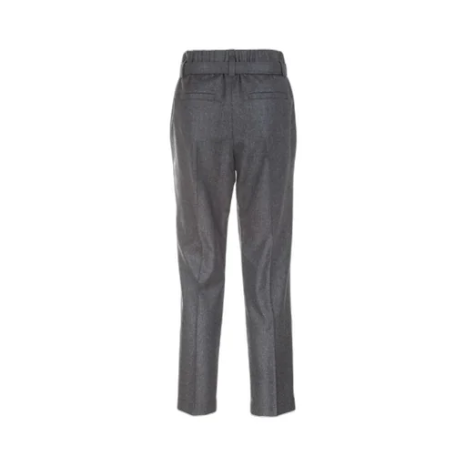 Pleat Detailed Belted Trousers