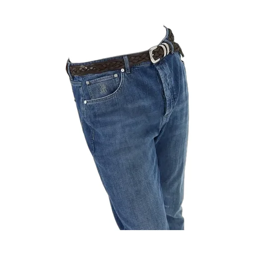 Logo-Patch Straight-Leg Jeans