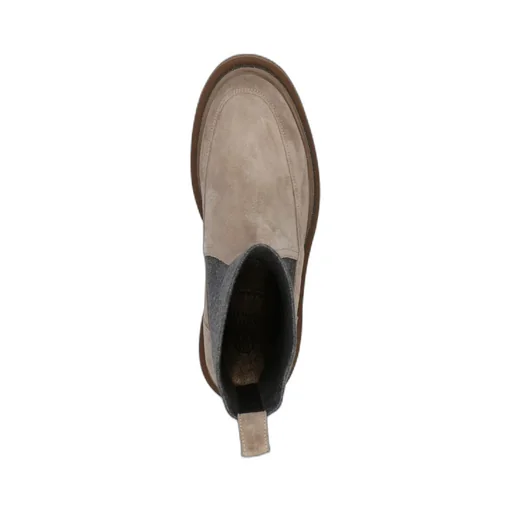 Chunky Two-Tone Boots