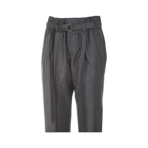 Pleat Detailed Belted Trousers