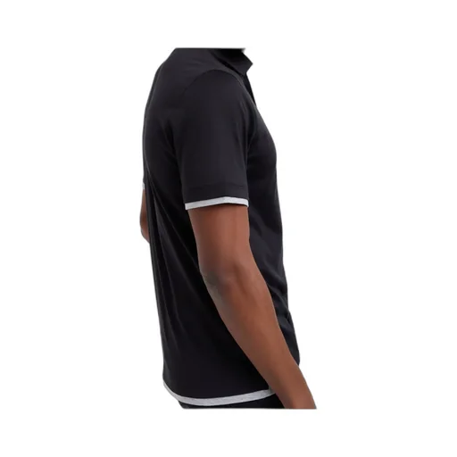 Contrast-Trim Short-Sleeved Polo Shirt