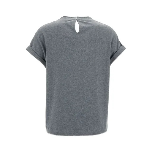 Bead-Detailed Crewneck T-Shirt