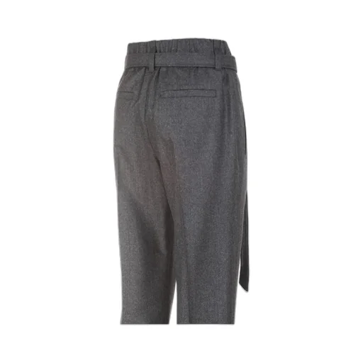 Pleat Detailed Belted Trousers