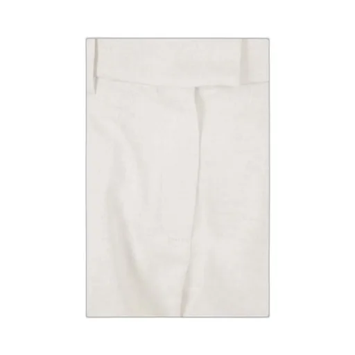Pleated Straight Leg Trousers
