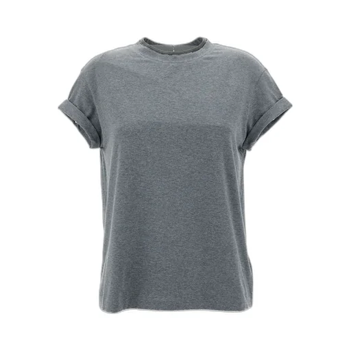 Bead-Detailed Crewneck T-Shirt