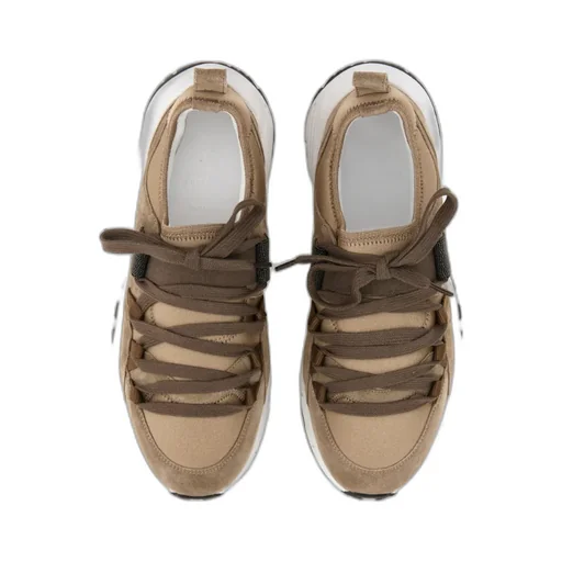 Chunky-Sole Lace-Up Sneakers