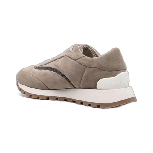 Panelled Lace-Up Sneakers