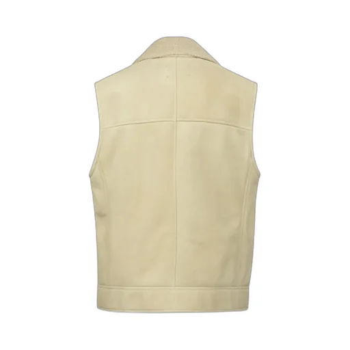 Zip-Up Leather Vest