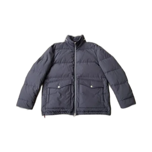 Standing Collar Logo Cotton Suit