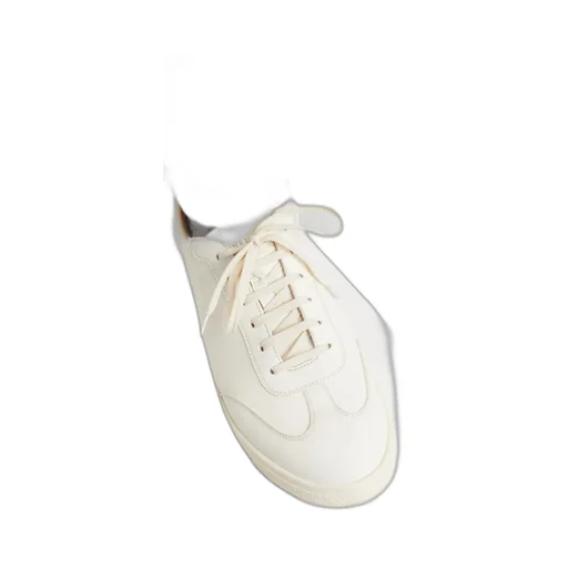 Logo Printed Round Toe Sneakers