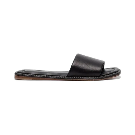 Square Toe Slip-On Slides