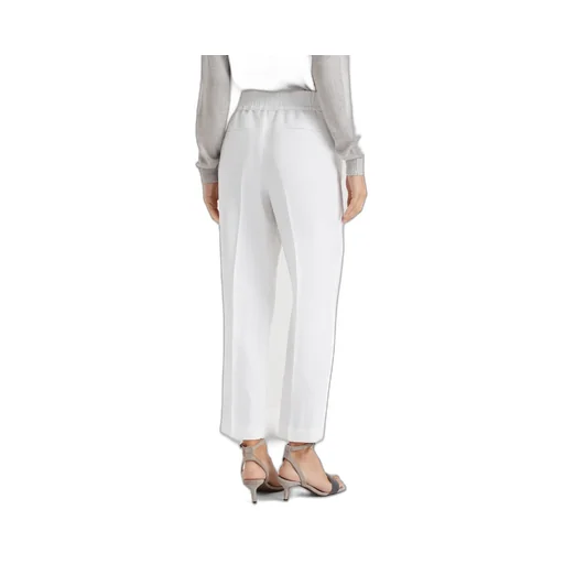 Striped-Detailed Tapered-Leg Trousers