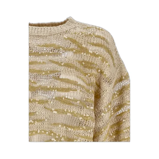 Sequin Embellished Knitted Jumper