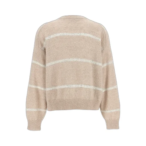 V-Neck Striped Knitted Jumper