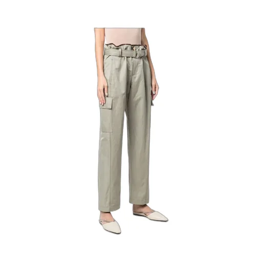 High Waist Belted Trousers